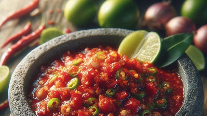Sambal dengan rasa mantap.