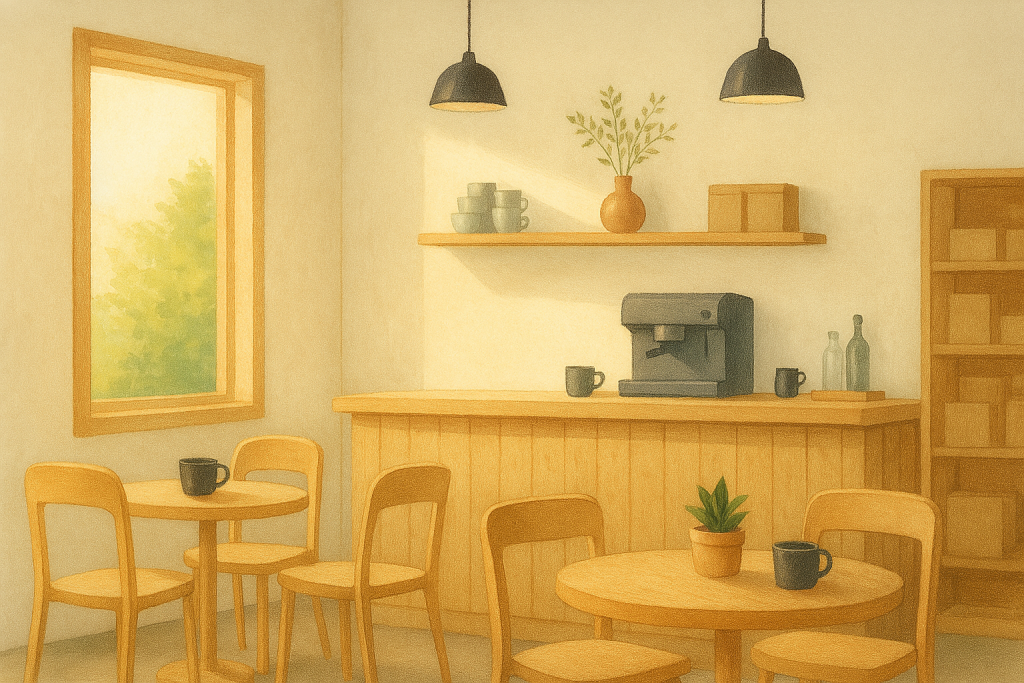 Desain Cafe Kecil Minimalis yang Bikin Pengunjung Betah dan Cepat Balik Modal